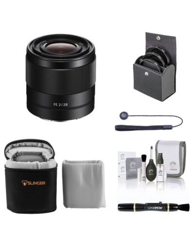 Sony FE 28mm f/2 Wide-Angle Camera Lens for Sony E-Mount