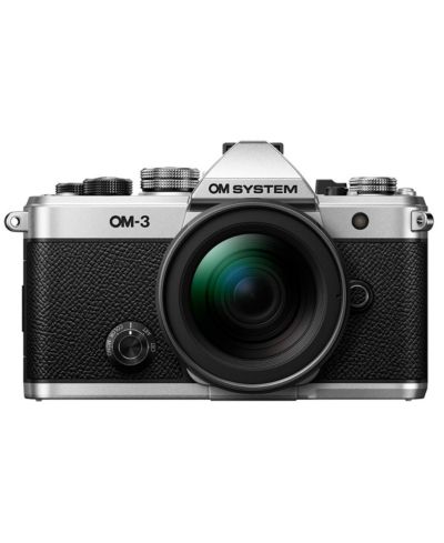 Om System Om-3 Compact Weather-Resistant 4K Mirrorless Camera with M.Zuiko Digital Ed 12-45mm f/4 Pro Lens