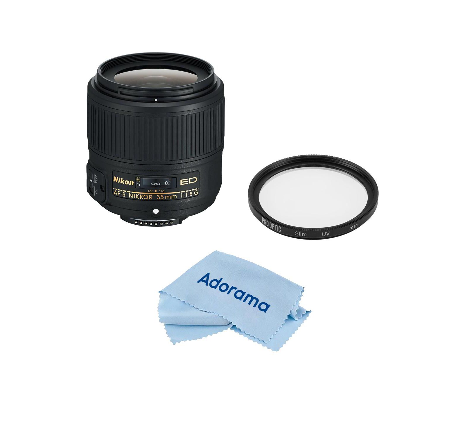Nikon 35mm f/1.8G ED AF-S NIKKOR Lens with Accessories Kit