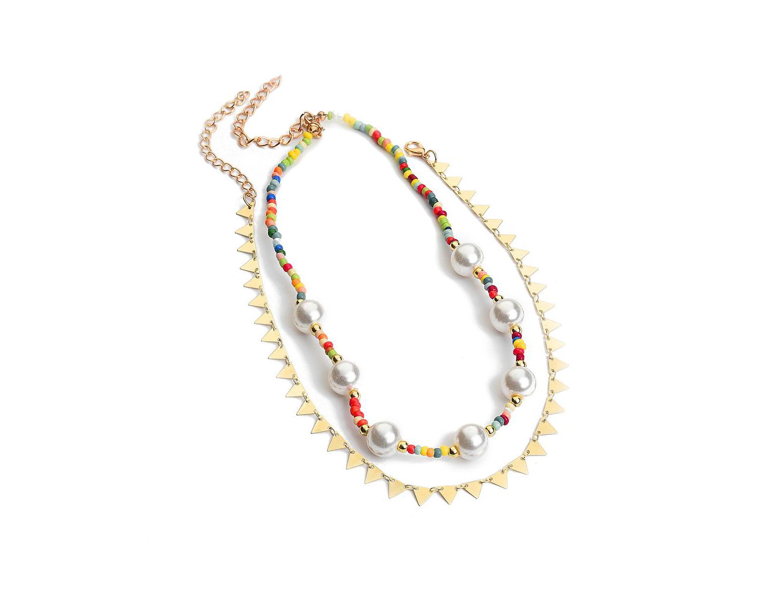 SOHI Gold Everyday Multi-Layer Necklace