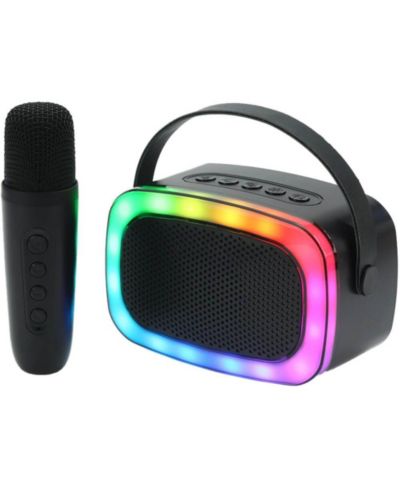 Mini Bluetooth портативная караоке колонка с беспроводным микрофоном