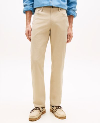 Tommy Hilfiger Мужские брюки Denton Straight-Fit из стрейч-твила, 5 карманов