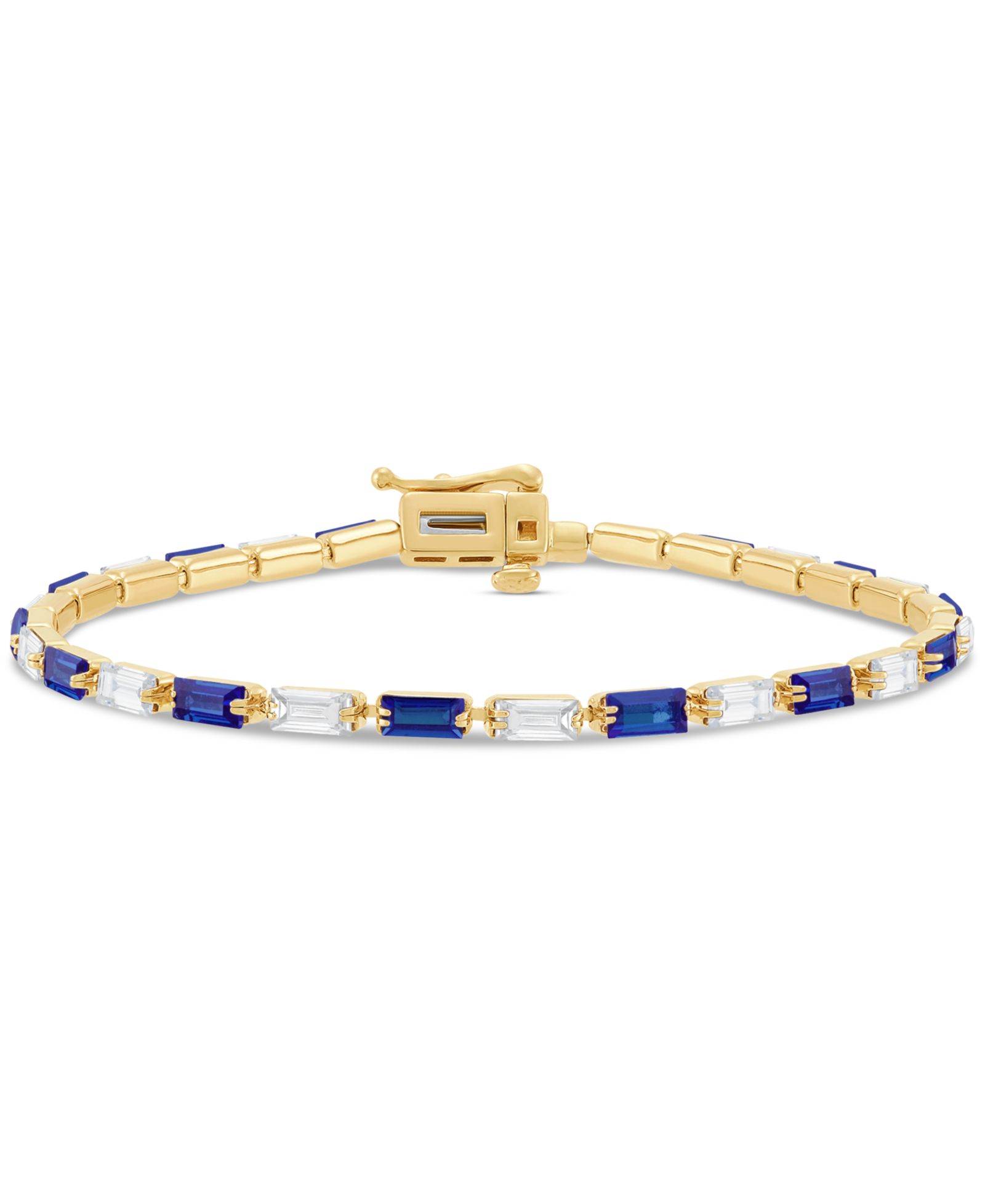 Браслет с сапфирами в золоте 14k
