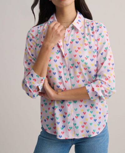 Женская рубашка UNTUCKit Printed Hearts Natalie