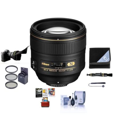 Nikon 85mm f/1.4G IF AFS NIKKOR Lens, Bundle with Included Value