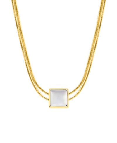 Karma and Luck Balanced Mind Mother Of Pearl Evil Eye June Birthstone Necklace
