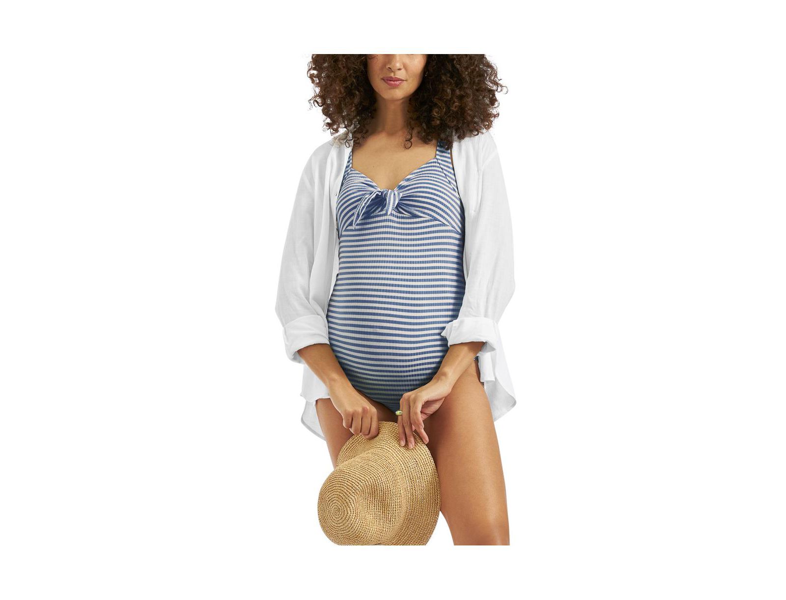 Слитный купальник Ripe Maternity Dune Stripe One Piece