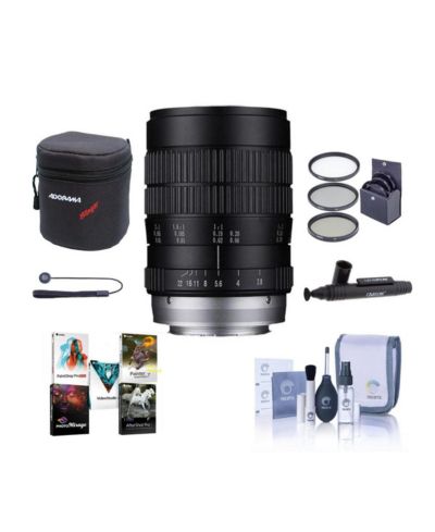 Venus Laowa 60mm f/2.8 2x Ultra-Macro Manual Focus Lens Bundle for Nikon F