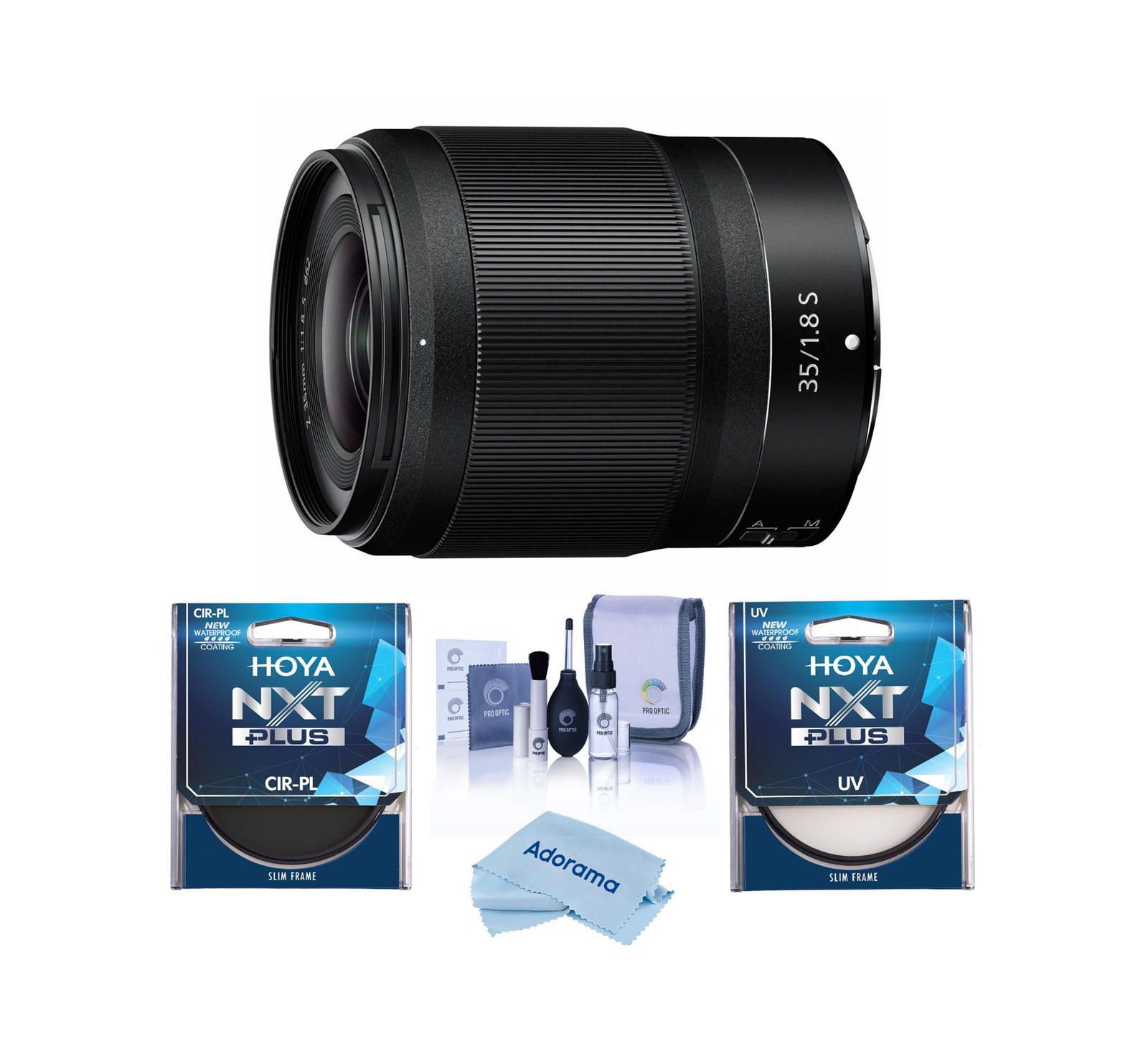 Nikon NIKKOR Z 35mm f/1.8 S Lens with Hoya NXT Plus 62mm UV+CPL Filter Kit
