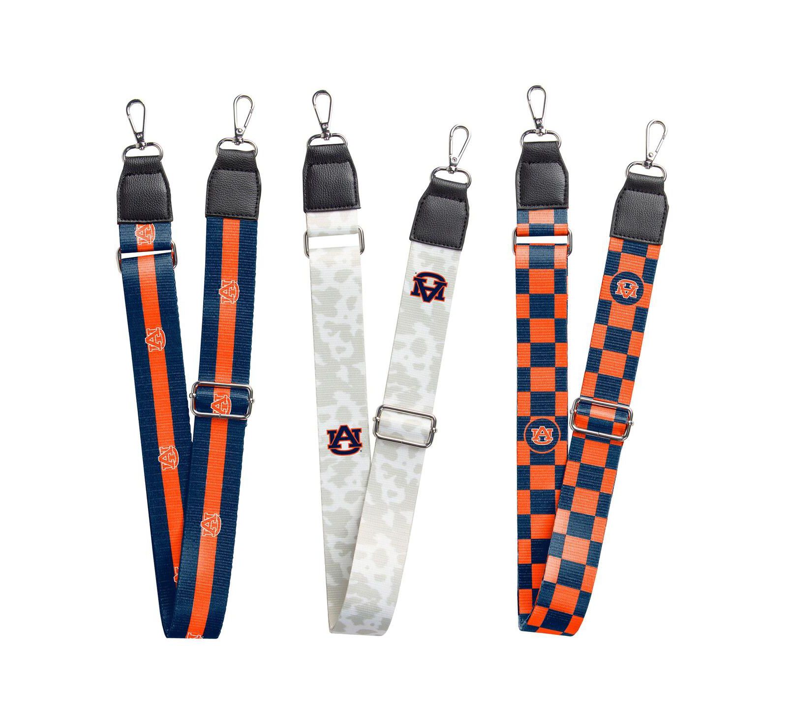 Набор ремешков для сумок Logo Brands Auburn Tigers, 3 шт.