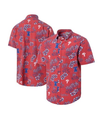 Мужская рубашка Reyn Spooner Red Philadelphia Phillies Kekai Button-Down