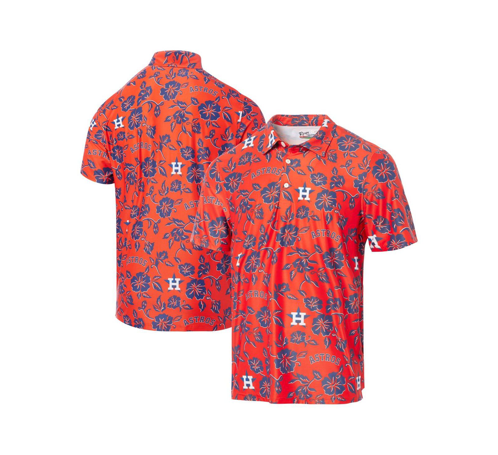 Reyn Spooner Men's Orange Houston Astros Pua Performance Polo Shirt