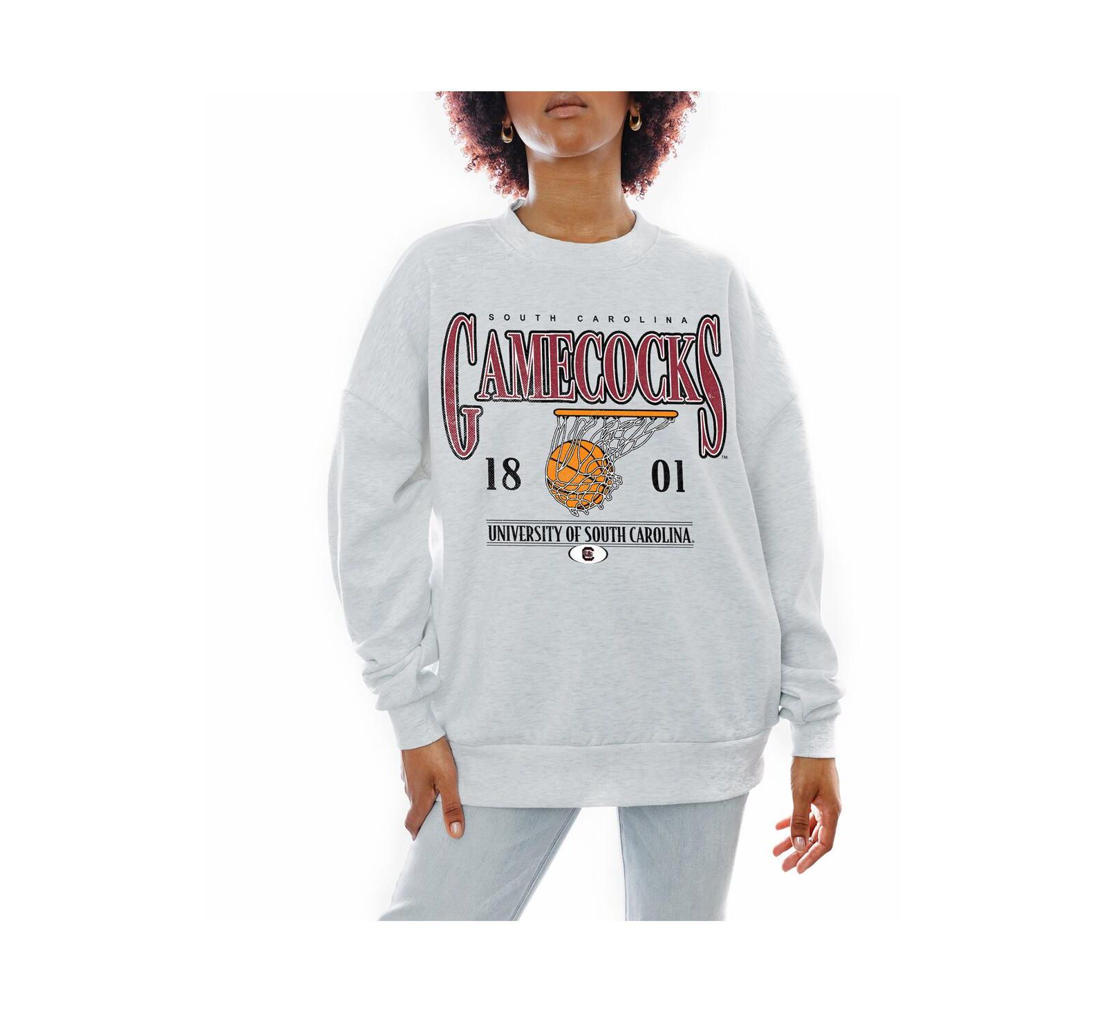 Женское флисовое худи Gameday Couture South Carolina Gamecocks, серое