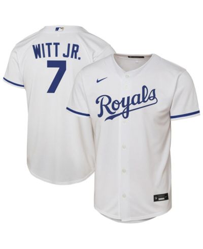 Детская реплика джерси Bobby Witt Jr. White Kansas City Royals Nike