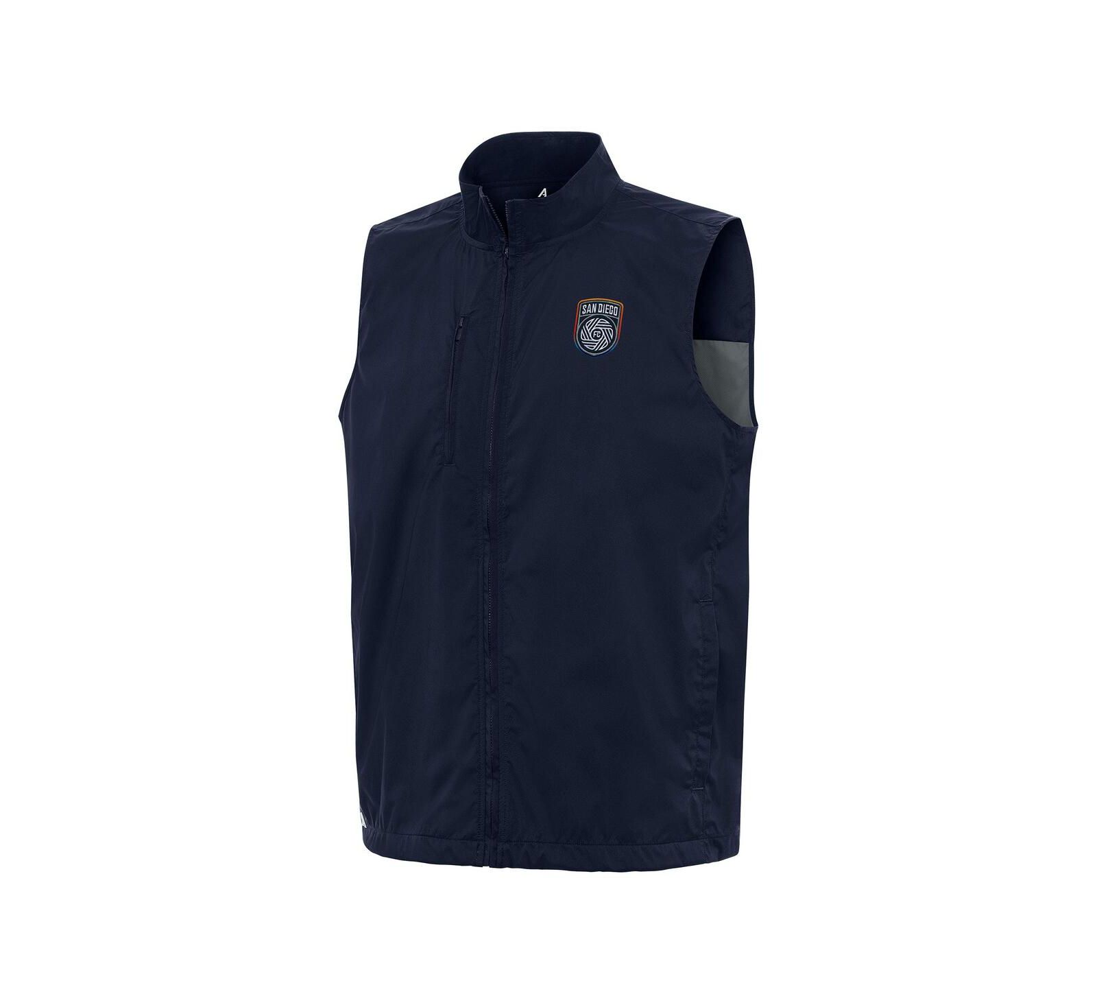 Мужской жилет Antigua Navy San Diego FC Brisk Full-Zip