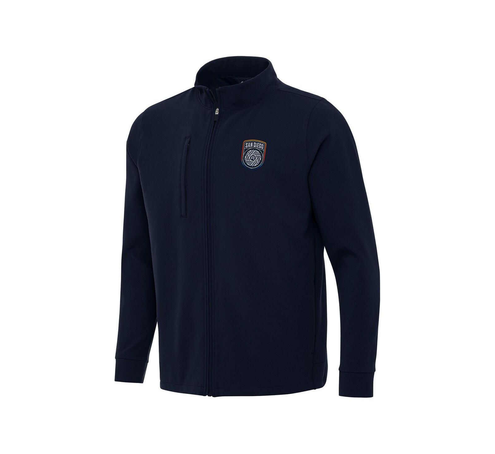Antigua Men's Navy San Diego FC Regard Full-Zip Jacket