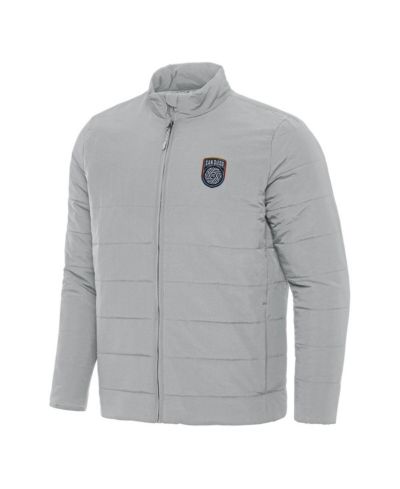 Antigua Men's Gray San Diego FC Swelter Full-Zip Jacket