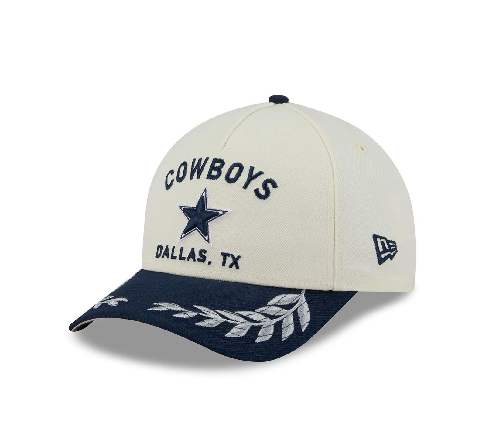 New Era кепка Dallas Cowboys 2025 NFL Draft 39THIRTY Flex мужская cream/navy