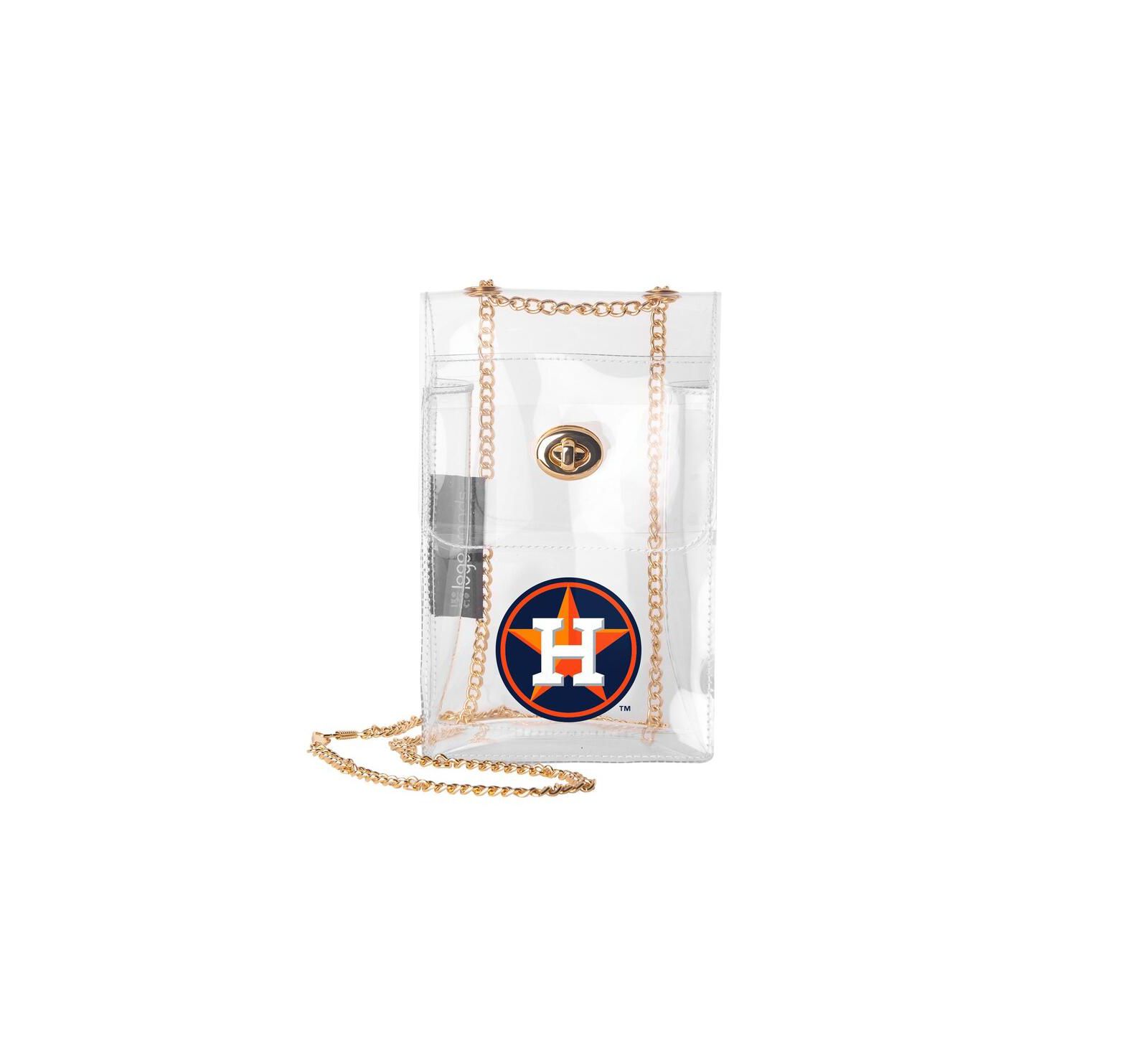 Logo Brands Houston Astros Clear Essential Crossbody Purse