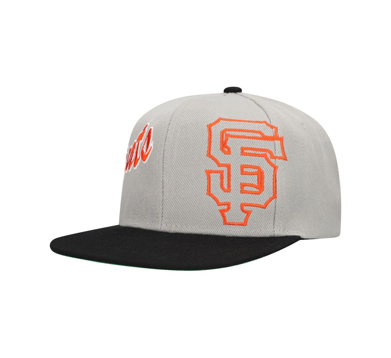 Мужская кепка Mitchell & Ness San Francisco Giants Knock Out Panel Snapback серая