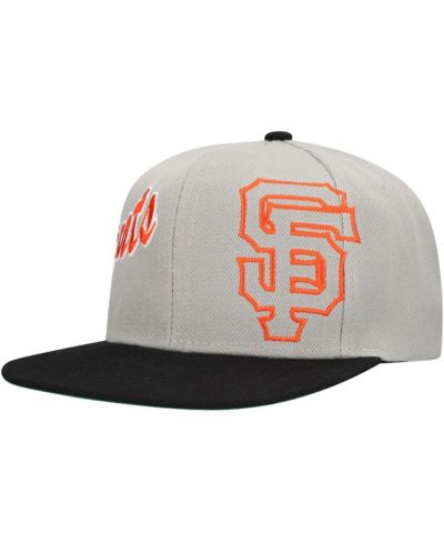 Мужская кепка Mitchell & Ness San Francisco Giants Knock Out Panel Snapback серая
