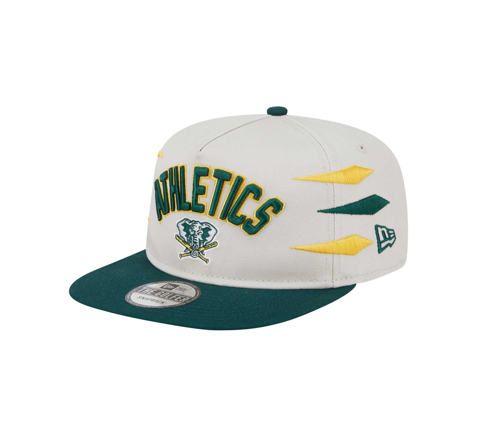 New Era Мужской Cream Athletics Iron Golfer Snapback Hat