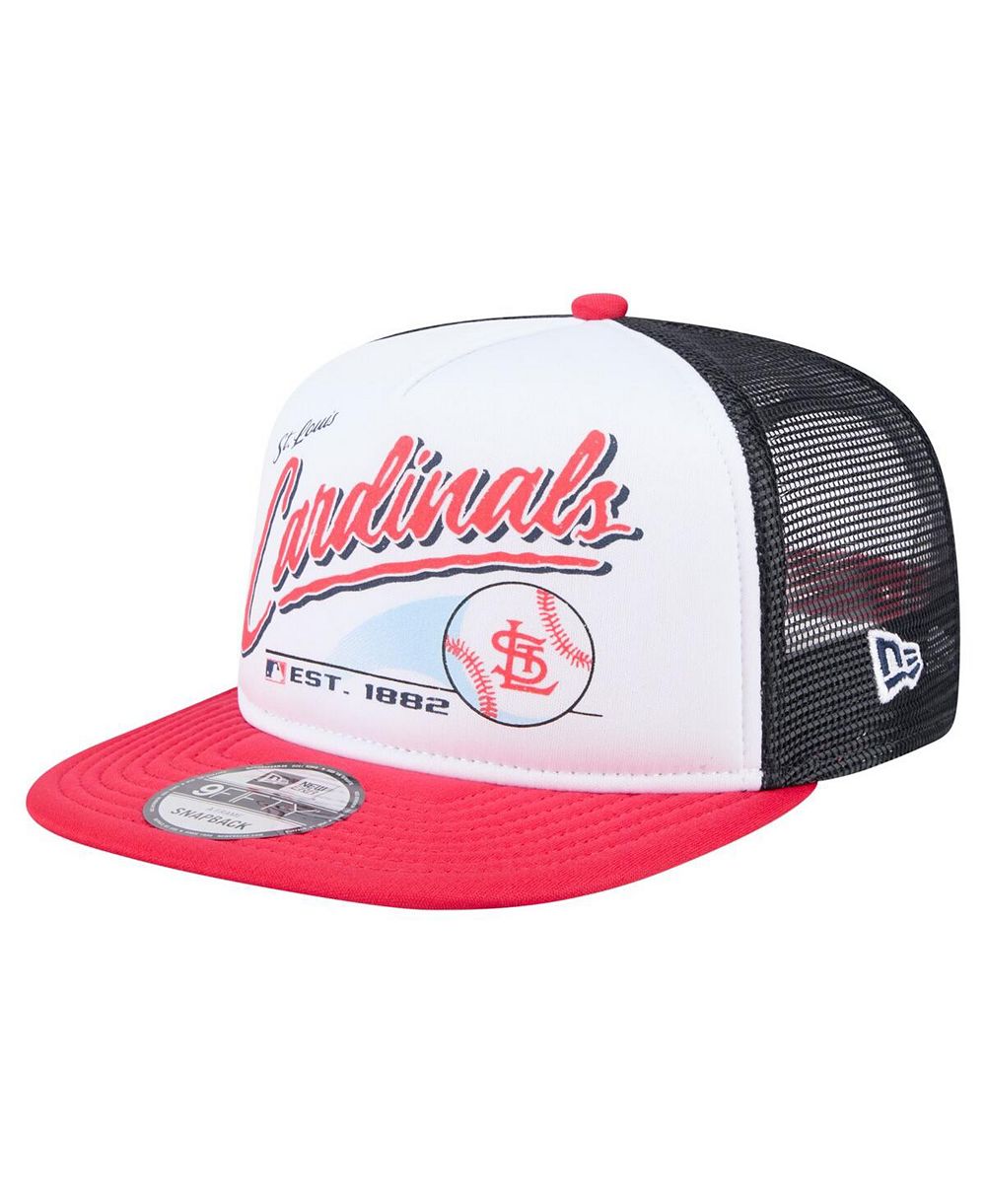 Мужская кепка New Era St. Louis Cardinals Retro Script 9FIFTY Snapback, White/Red