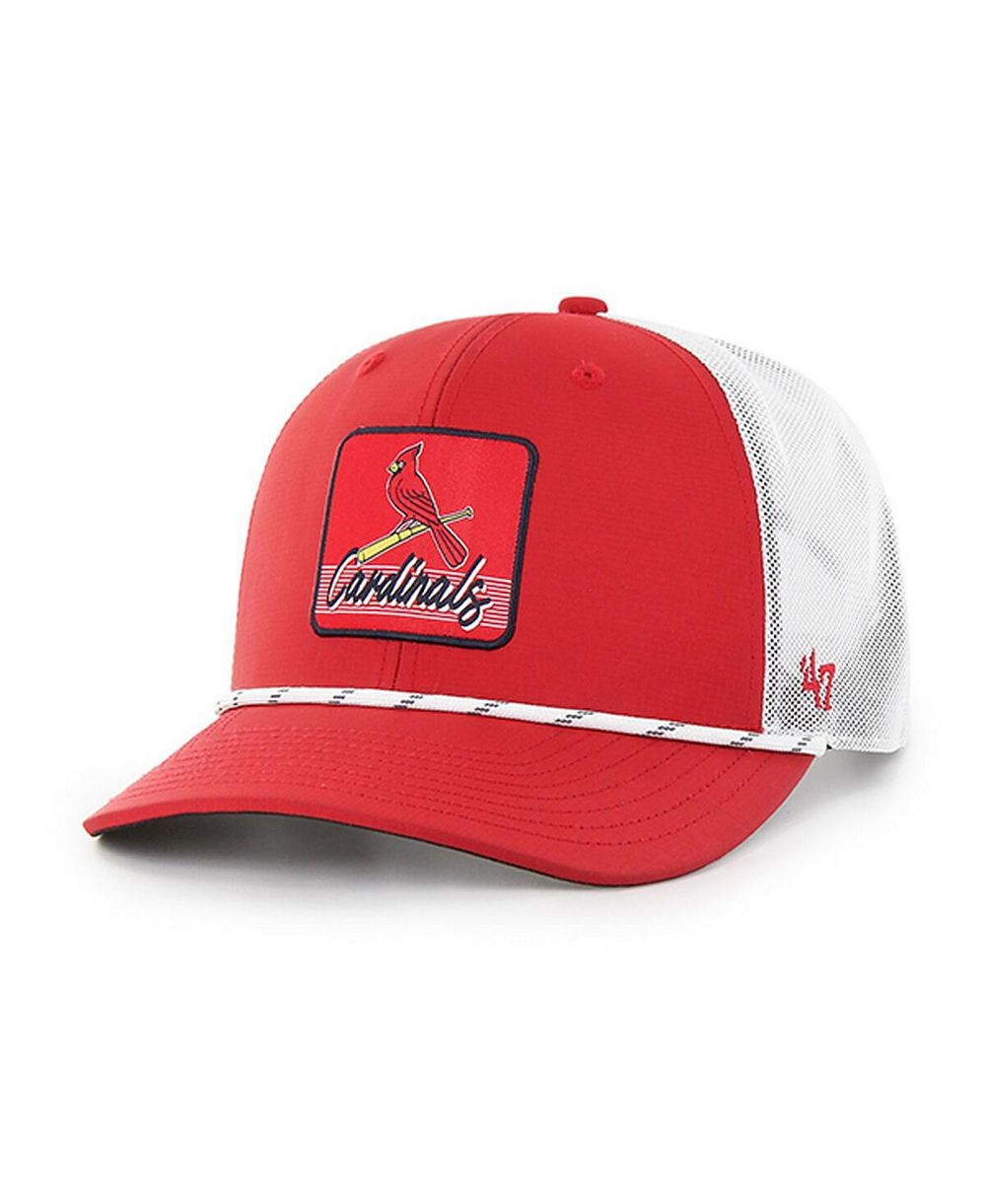 '47 Brand Men's Red/White St. Louis Cardinals Scratch Adjustable Trucker Hat