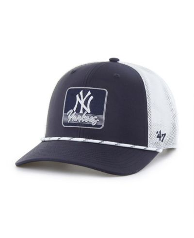 '47 Brand Мужская кепка New York Yankees Scratch Trucker, темно-синяя/белая, регулируемая