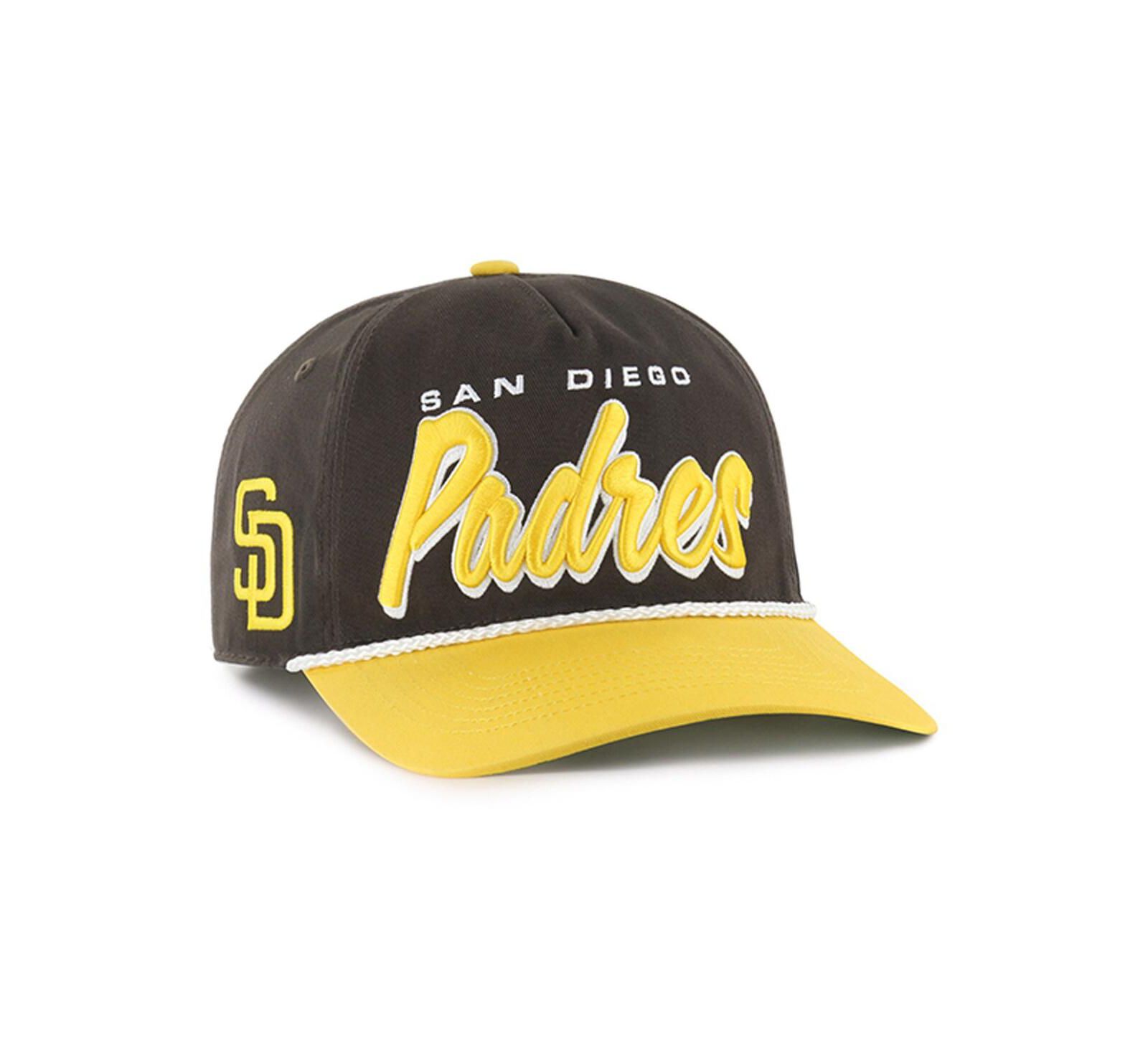 '47 Brand Men's Brown San Diego Padres Drop Shadow Rope Hitch Adjustable Hat