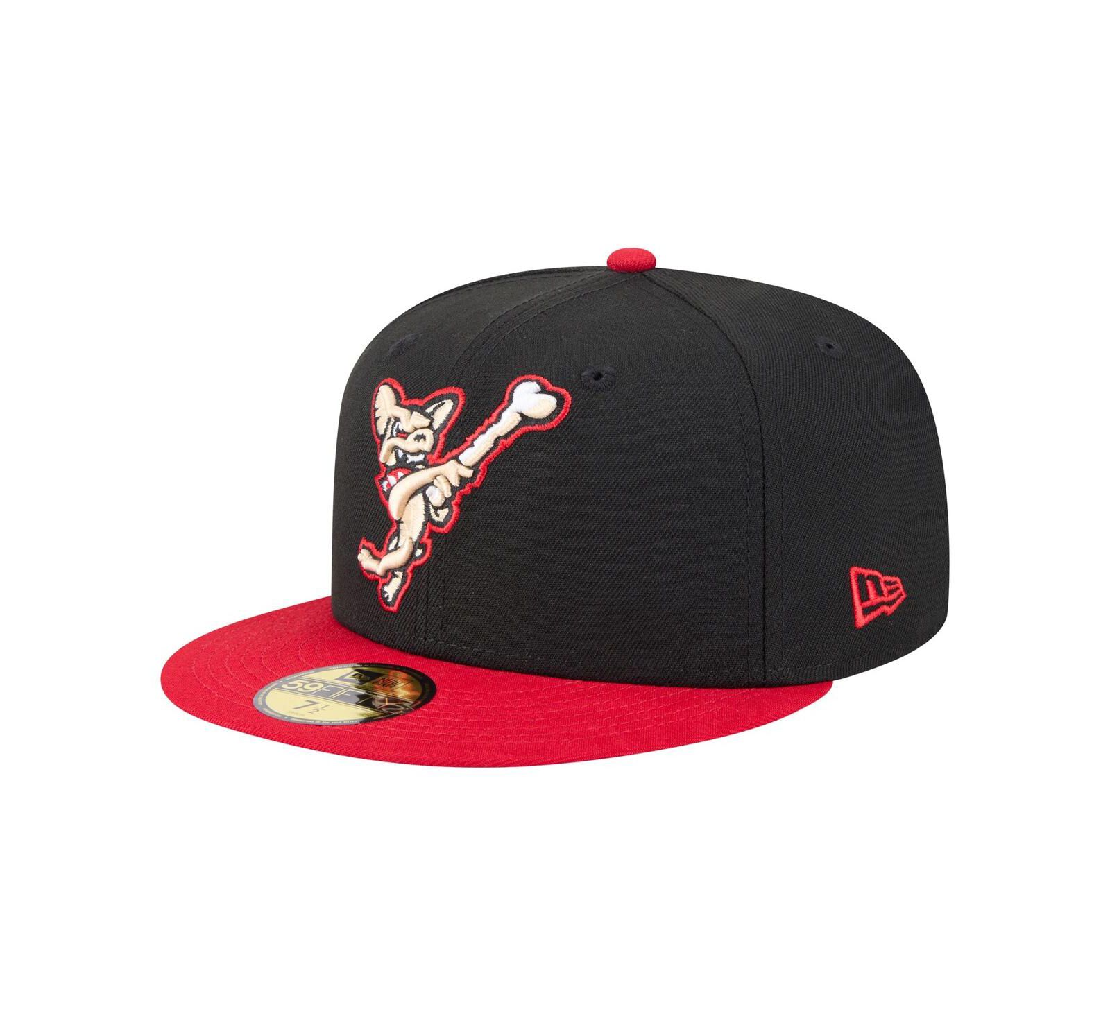Мужская кепка New Era Black/Red El Paso Chihuahuas Authentic Collection 59FIF वाच 50 Fitted