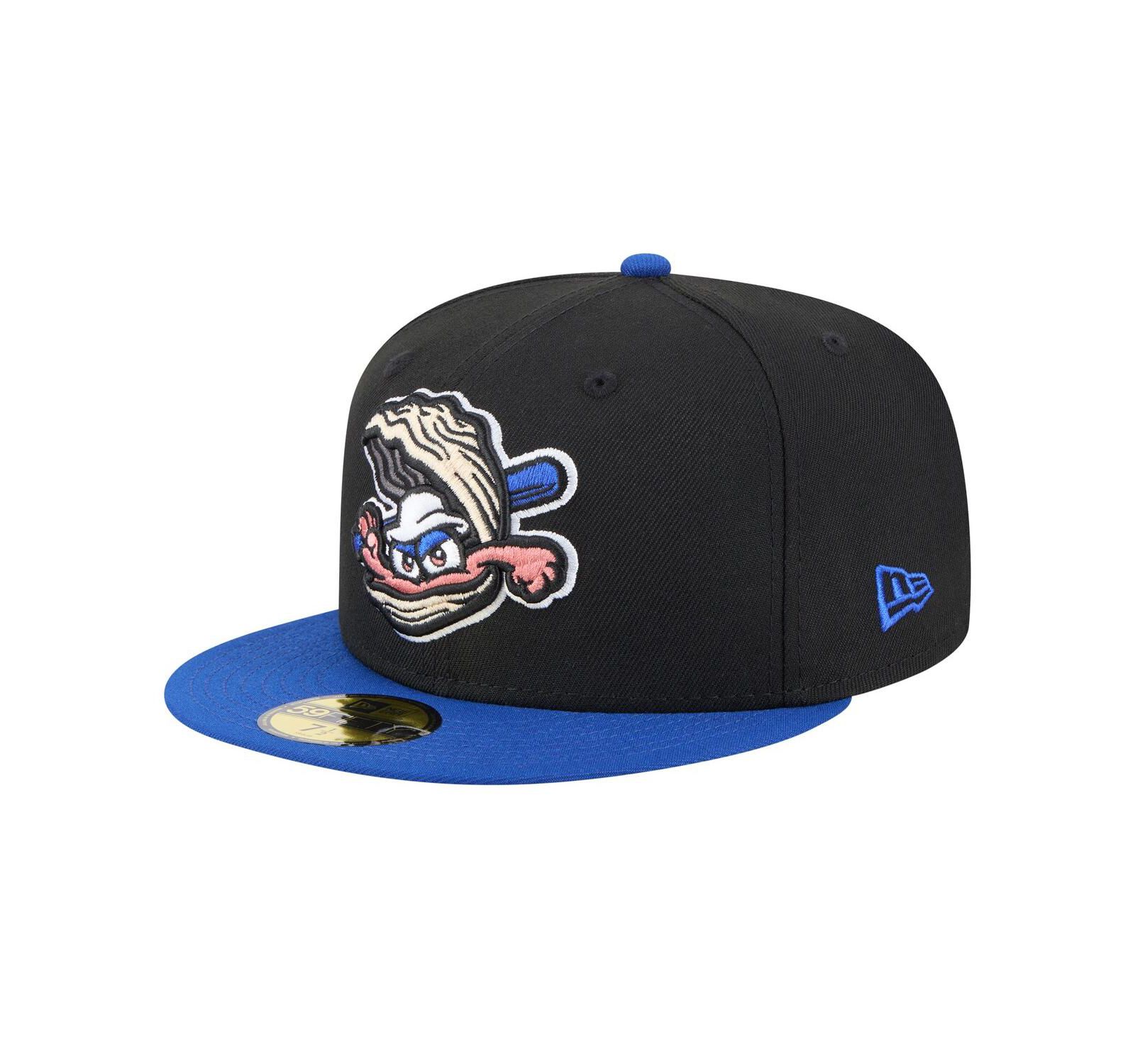 Мужская кепка New Era Black/Blue Biloxi Shuckers Authentic Collection 59FIFTY Fitted