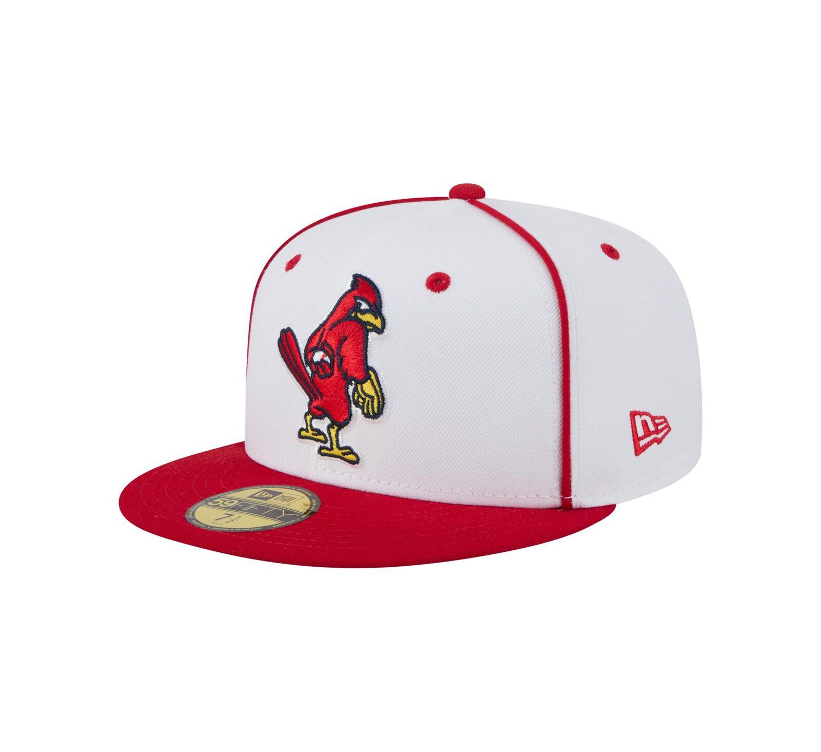 Мужская кепка New Era Memphis Redbirds Authentic Collection 59FIFTY Fitted, белая/красная