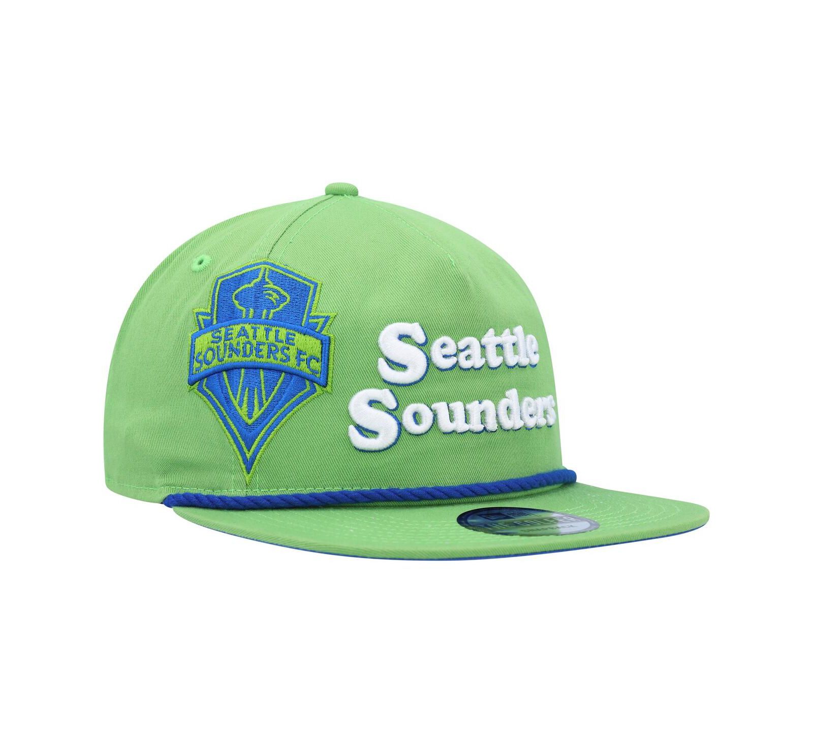 New Era Men's Rave Green Seattle Sounders FC Heritage The Golfer Snapback Hat