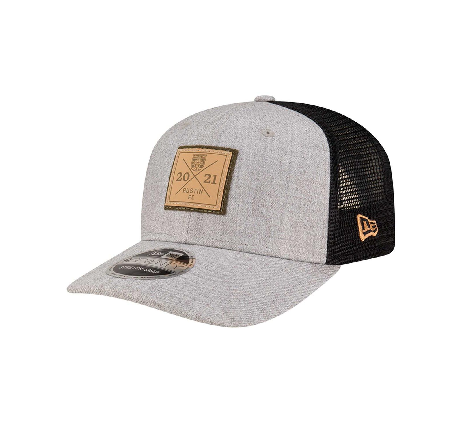 New Era Men's Heather Gray Austin FC Heather Patch 9SEVENTY Adjustable Hat