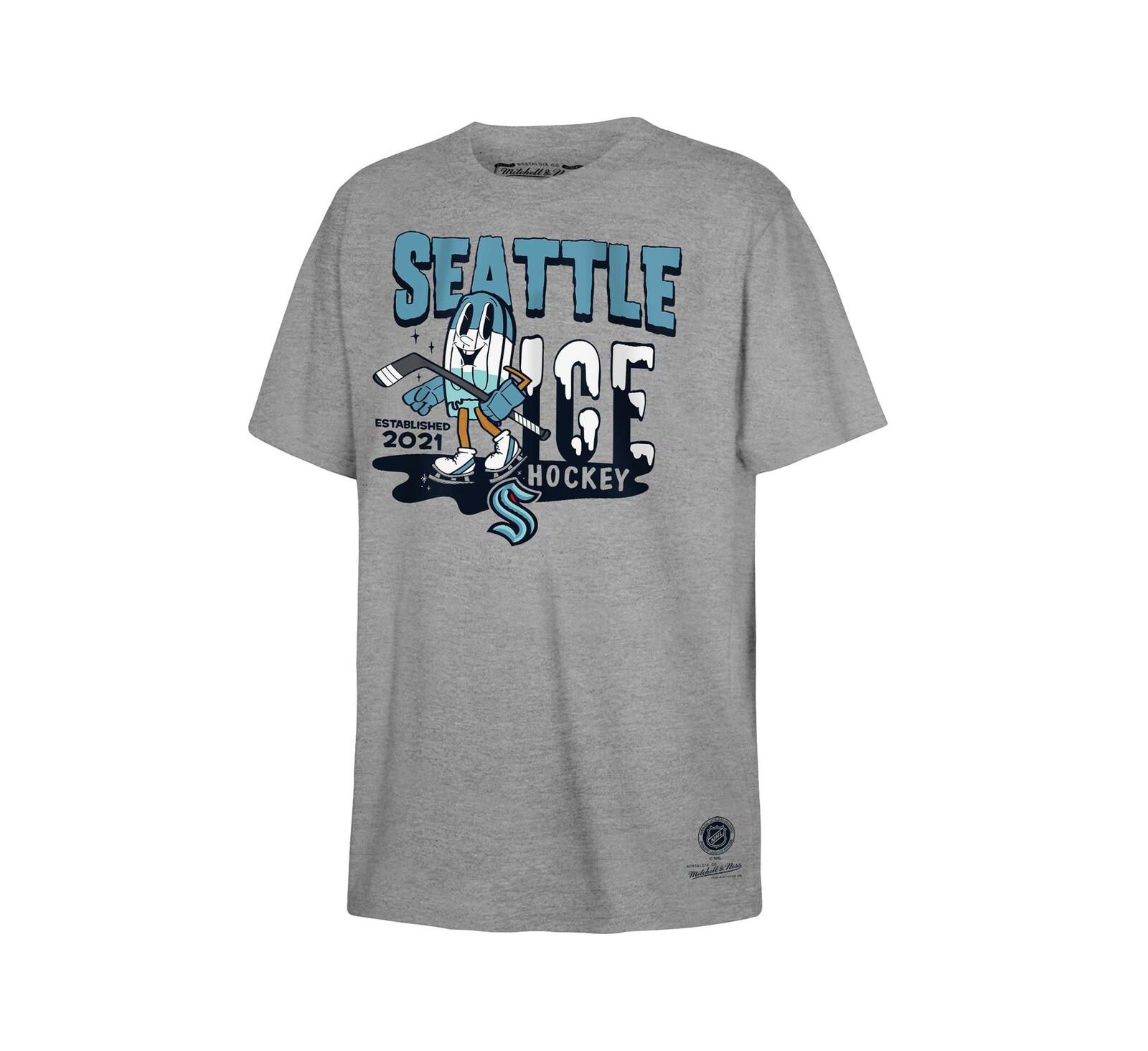 Детская футболка Mitchell & Ness Seattle Kraken Popsicle, серая