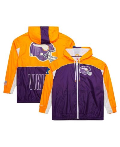 Мужская ветровка Mitchell & Ness White Minnesota Vikings Big Shot Premium Full-Zip