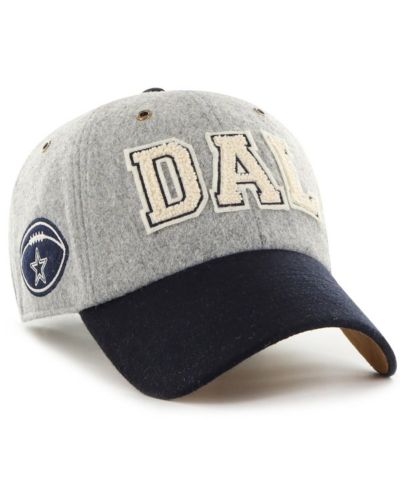 Stoney Clover Lane x '47 Brand Men's and Women's Gray/Navy Dallas Cowboys Block Clean Up Adjustable Hat