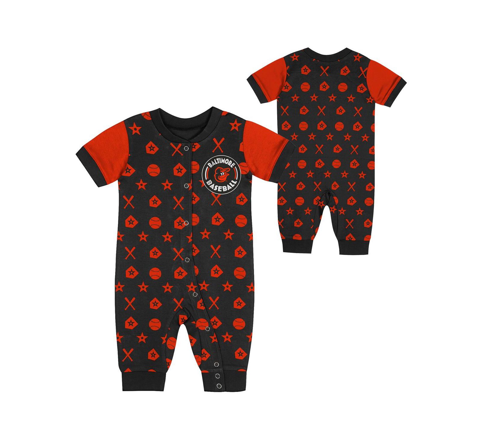 Комбинезон Outerstuff для новорожденных Baltimore Orioles Black Hard 90