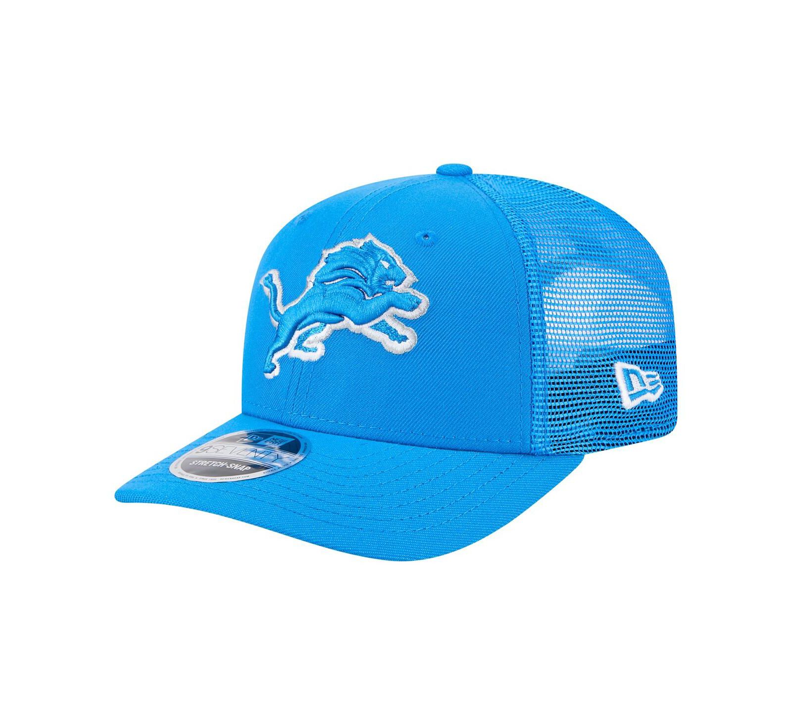 Мужская кепка New Era Detroit Lions Main Trucker 9SEVENTY Stretch-Snap, синяя