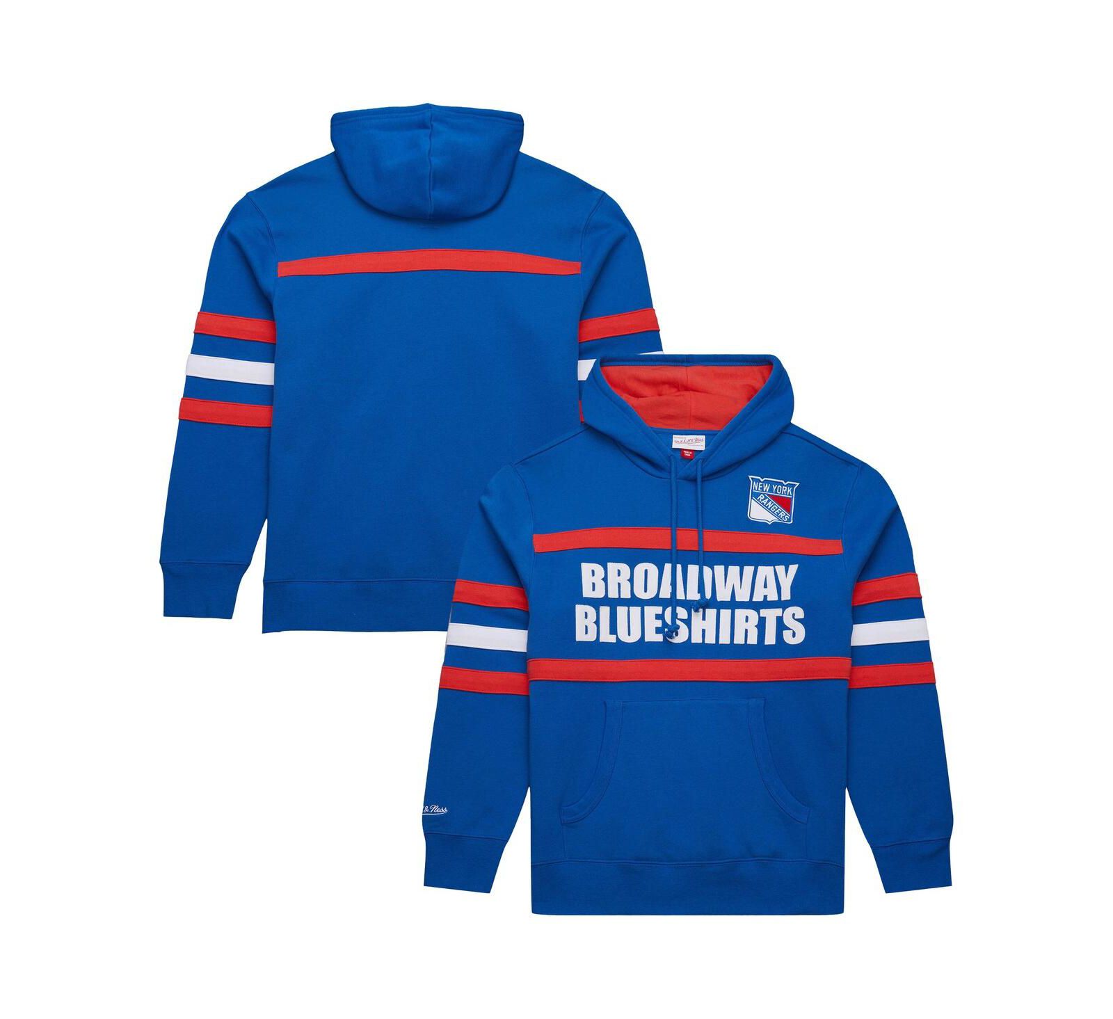 Mitchell & Ness Мужское худи-свитшот с лозунгом New York Rangers, синее