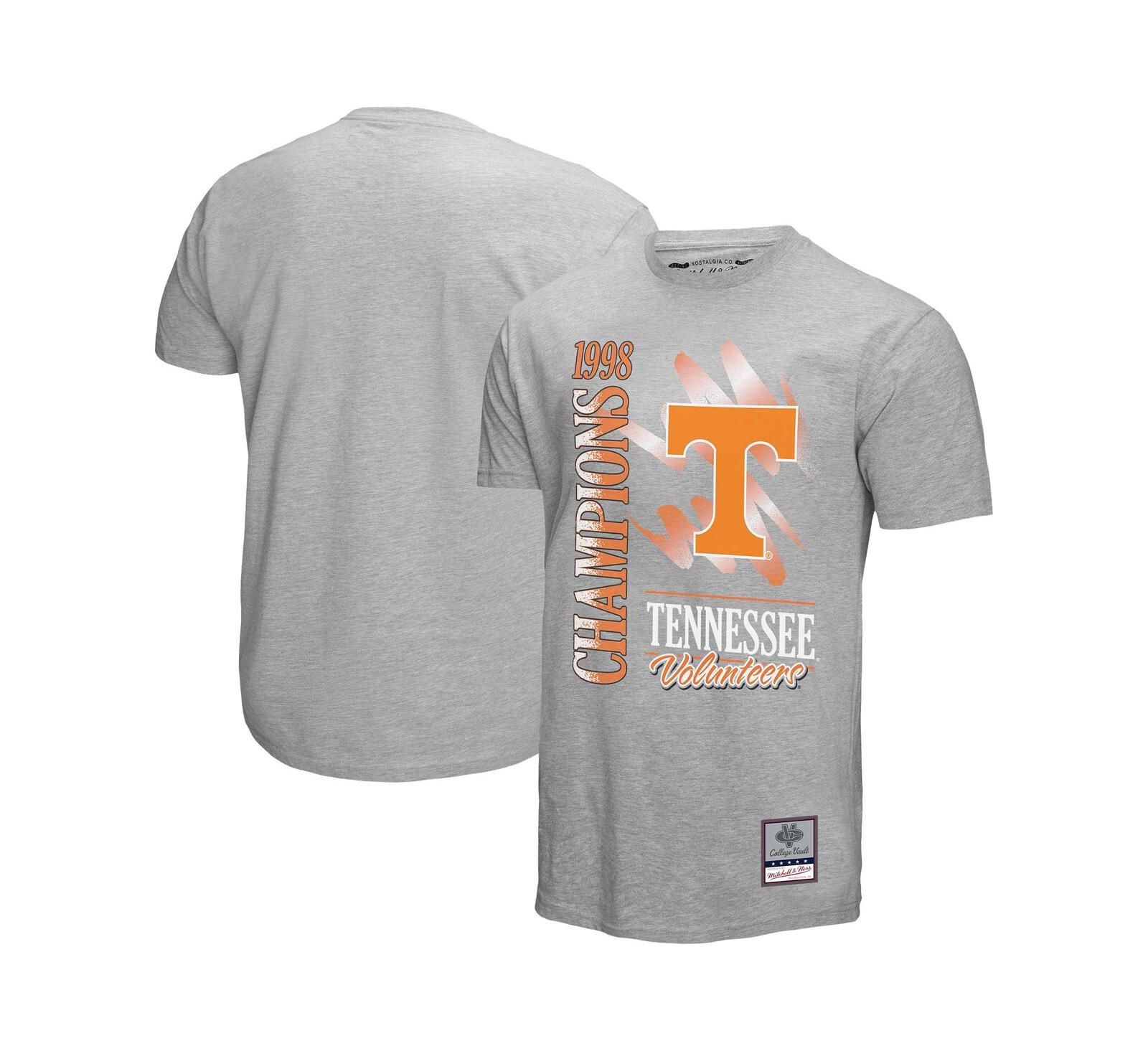 Mitchell & Ness Men's Gray Tennessee Volunteers Retro Brush Mineral Wash T-Shirt