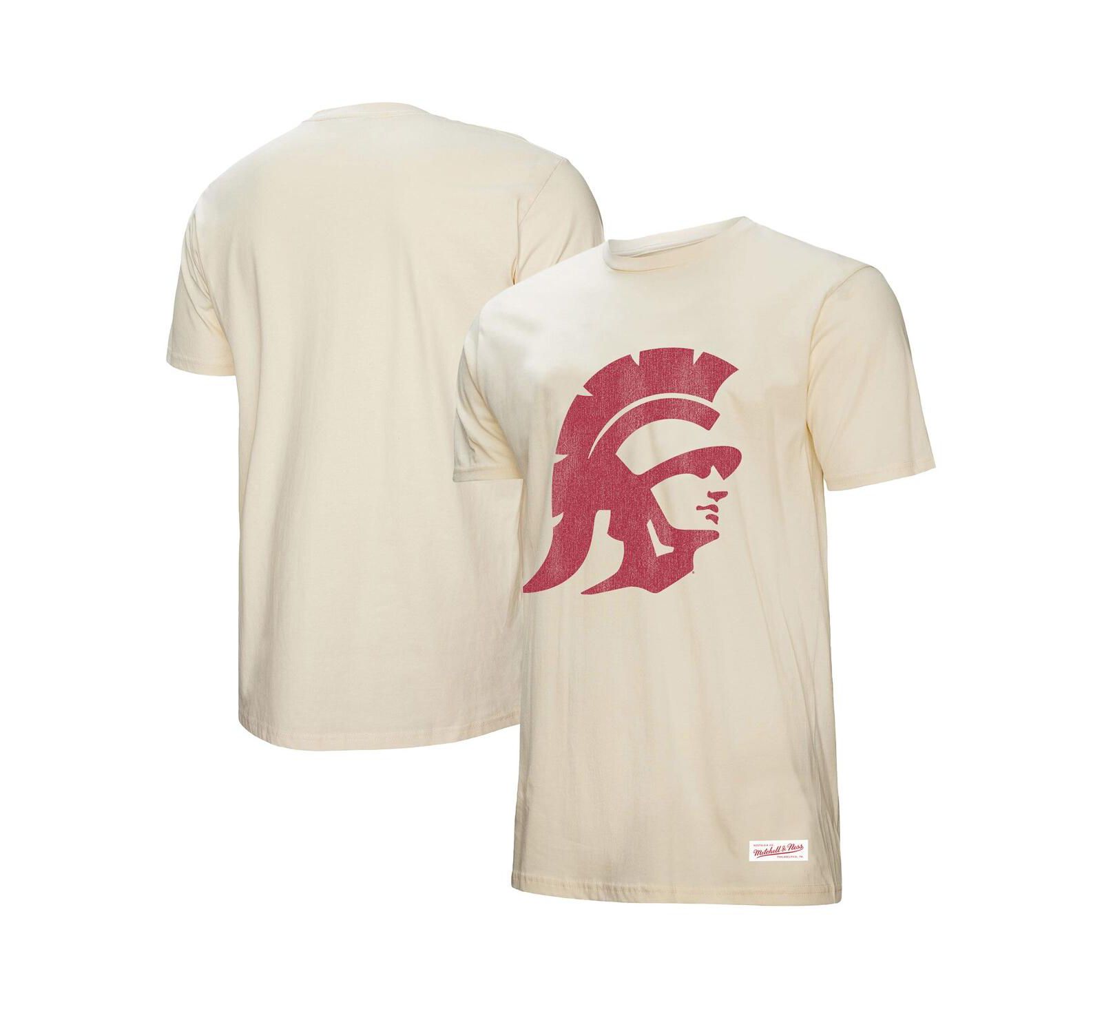 Мужская винтажная футболка Mitchell & Ness Cream USC Trojans
