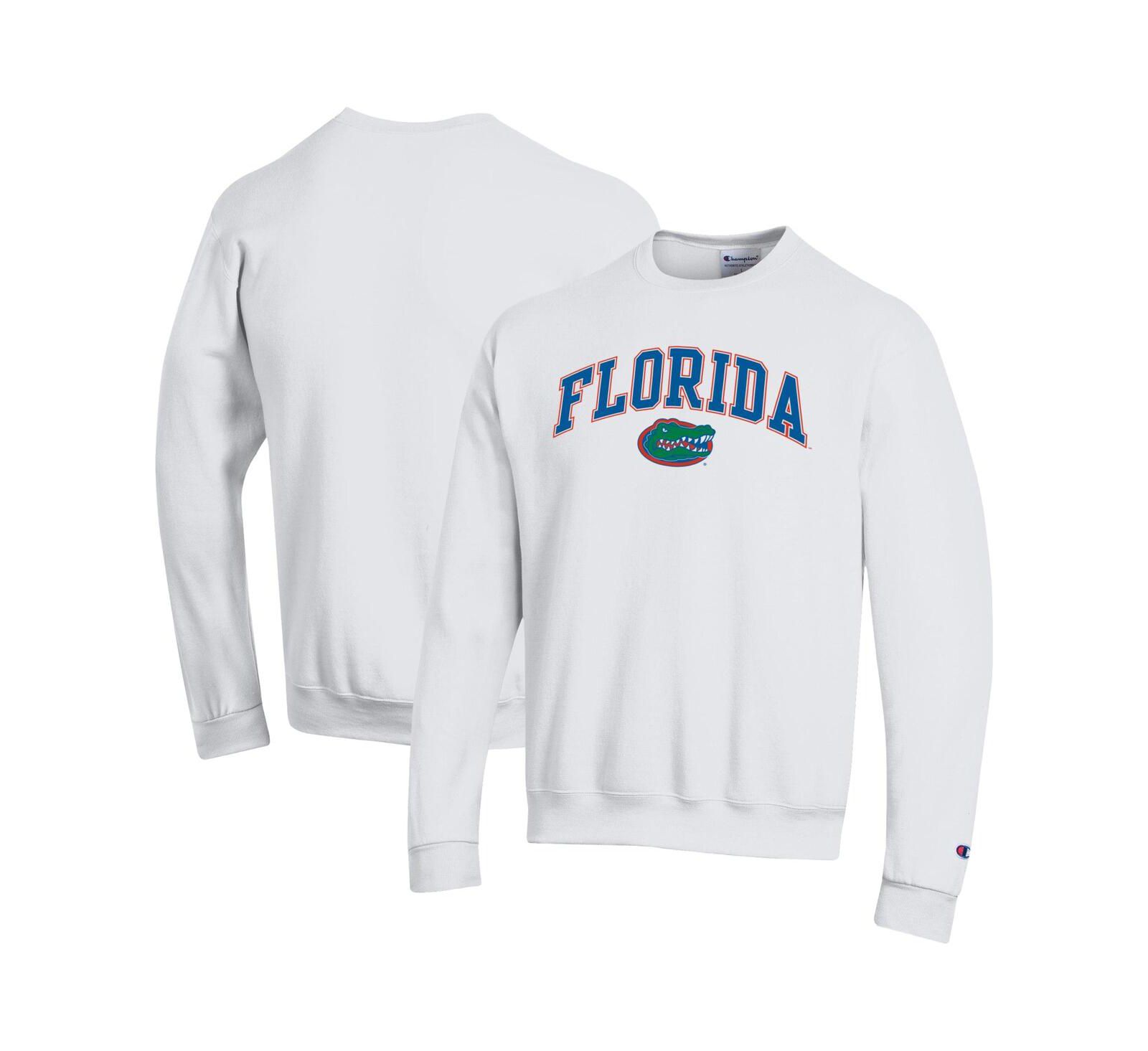Мужской белый свитшот Champion с логотипом Florida Gators
