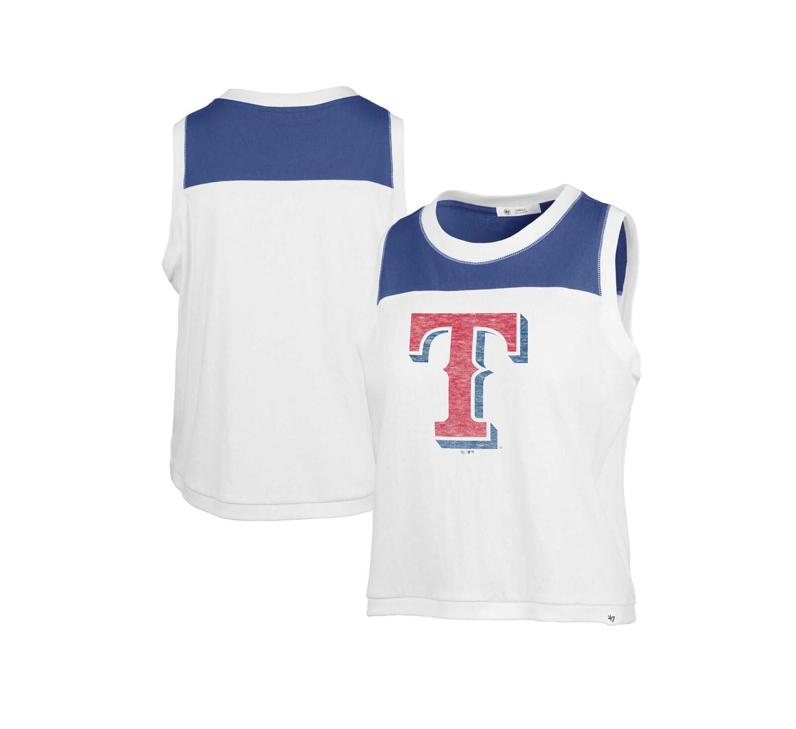 Женская белая майка '47 Brand Texas Rangers