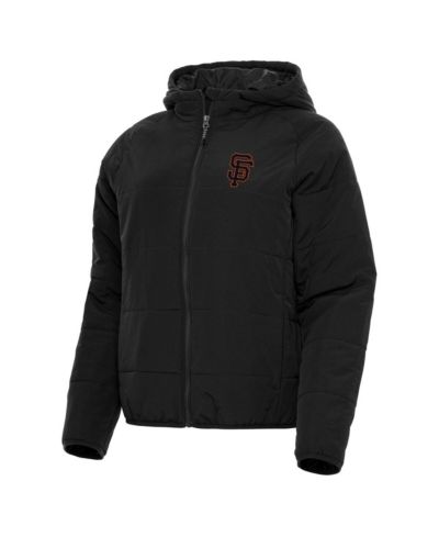 Женская черная толстовка на молнии Antigua San Francisco Giants Universe
