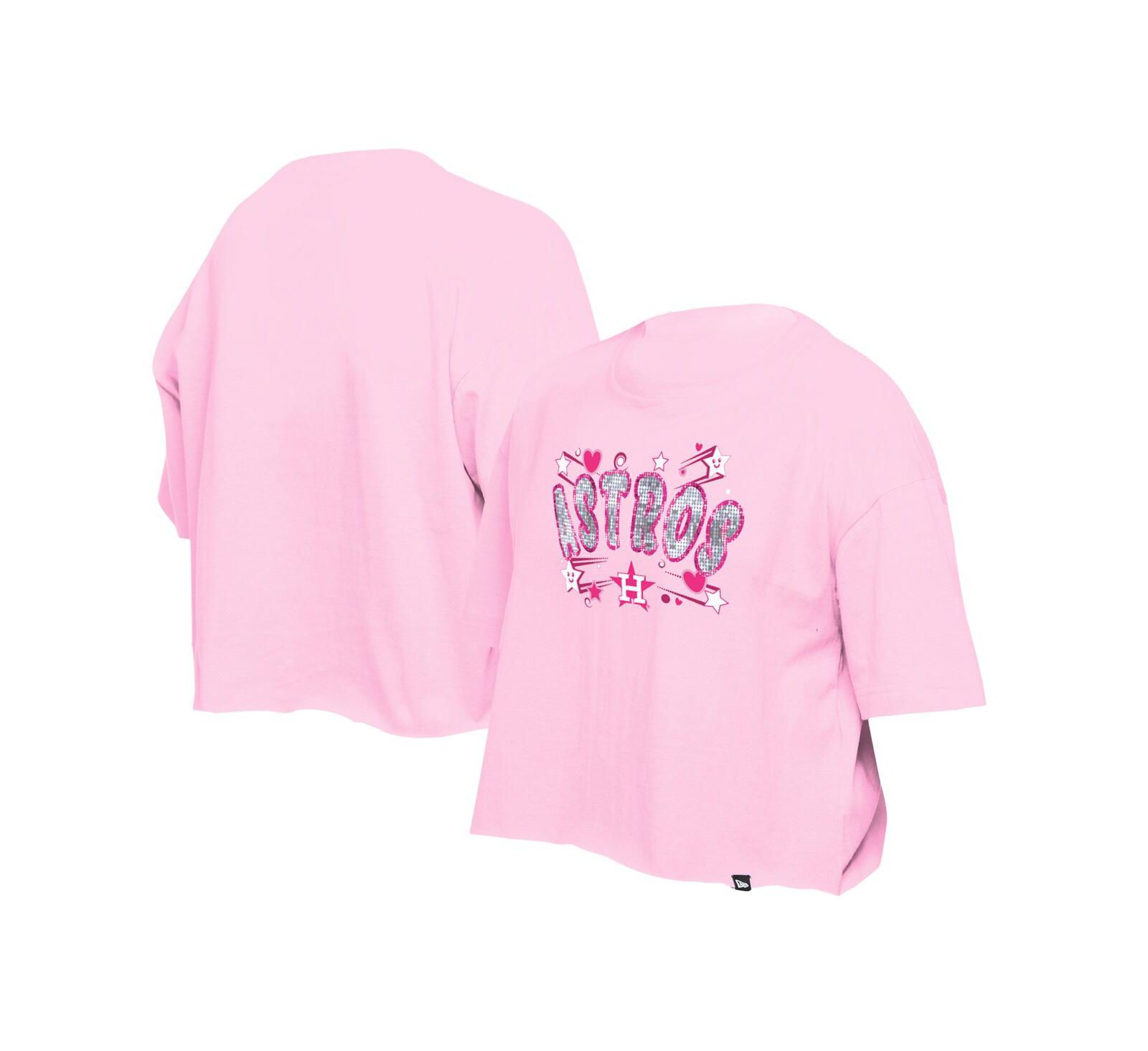 Детская футболка New Era Houston Astros Flip Sequin Light Pink