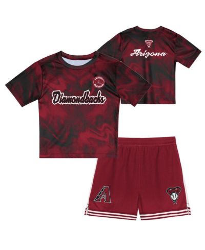 Детский комплект из футболки и шорт Outerstuff Red Arizona Diamondbacks Pinch Hitter Infielder
