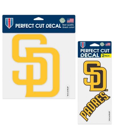 Wincraft San Diego Padres набор из 3 наклеек Perfect Cut
