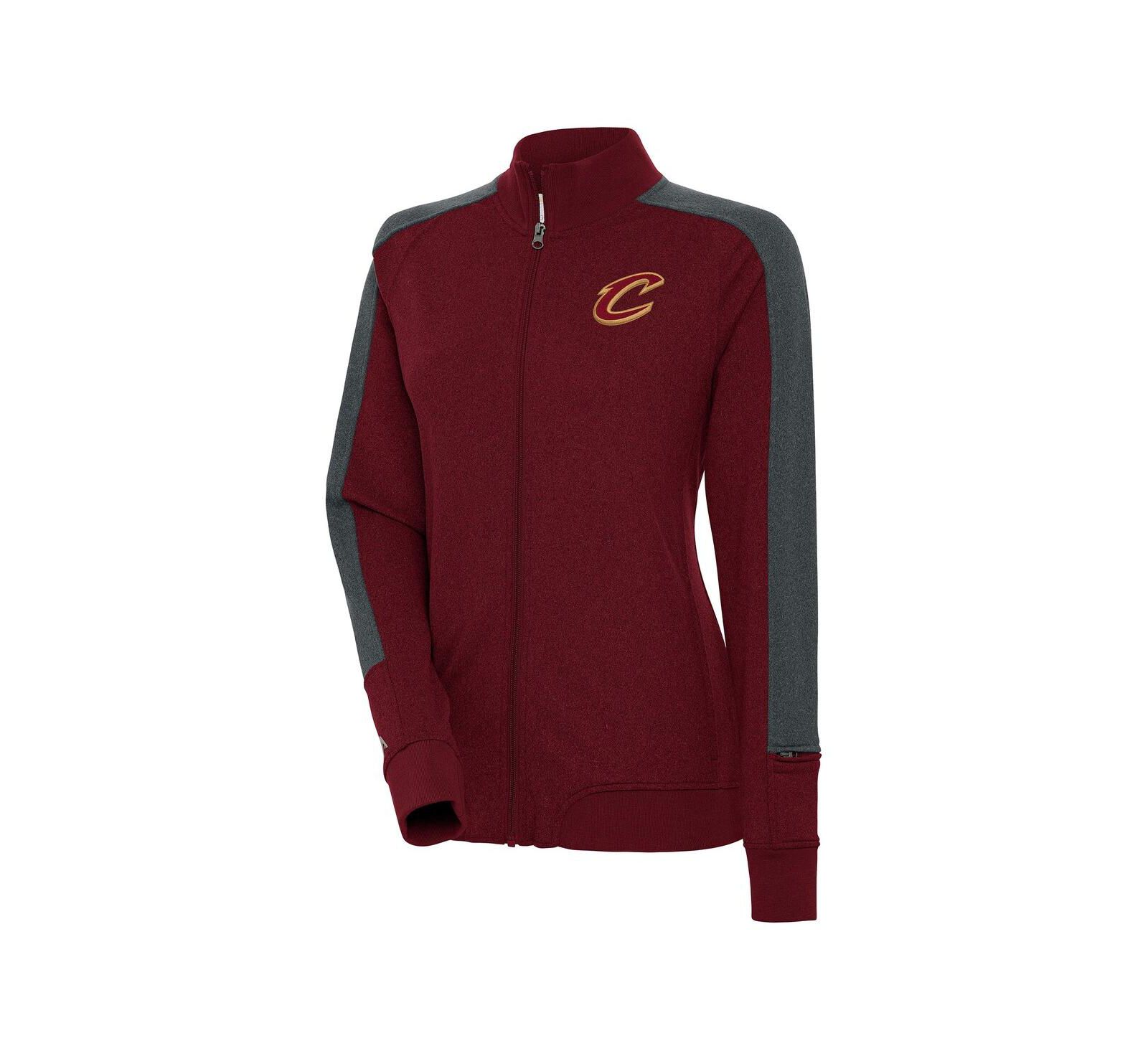 Antigua Women's Wine Cleveland Cavaliers Strike Full-Zip Track Jacket